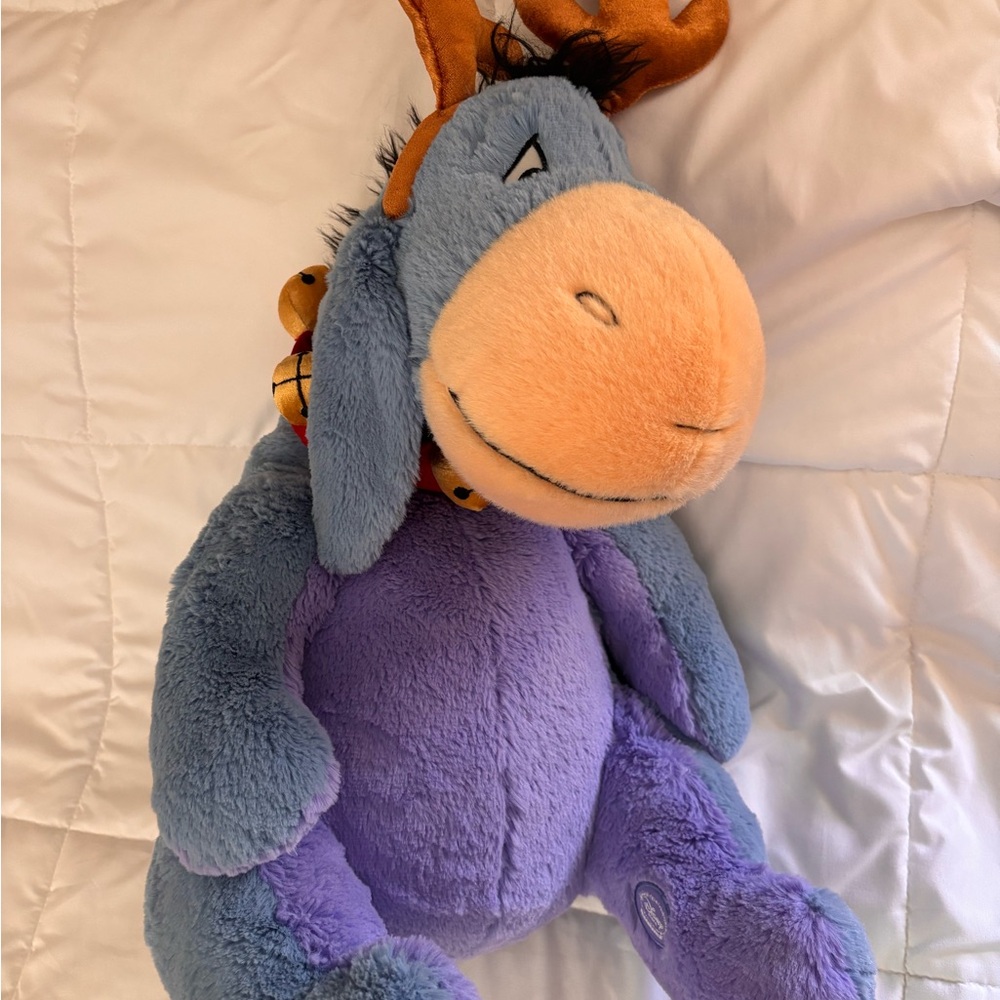 Plush Toy with Blue and Purple Fur